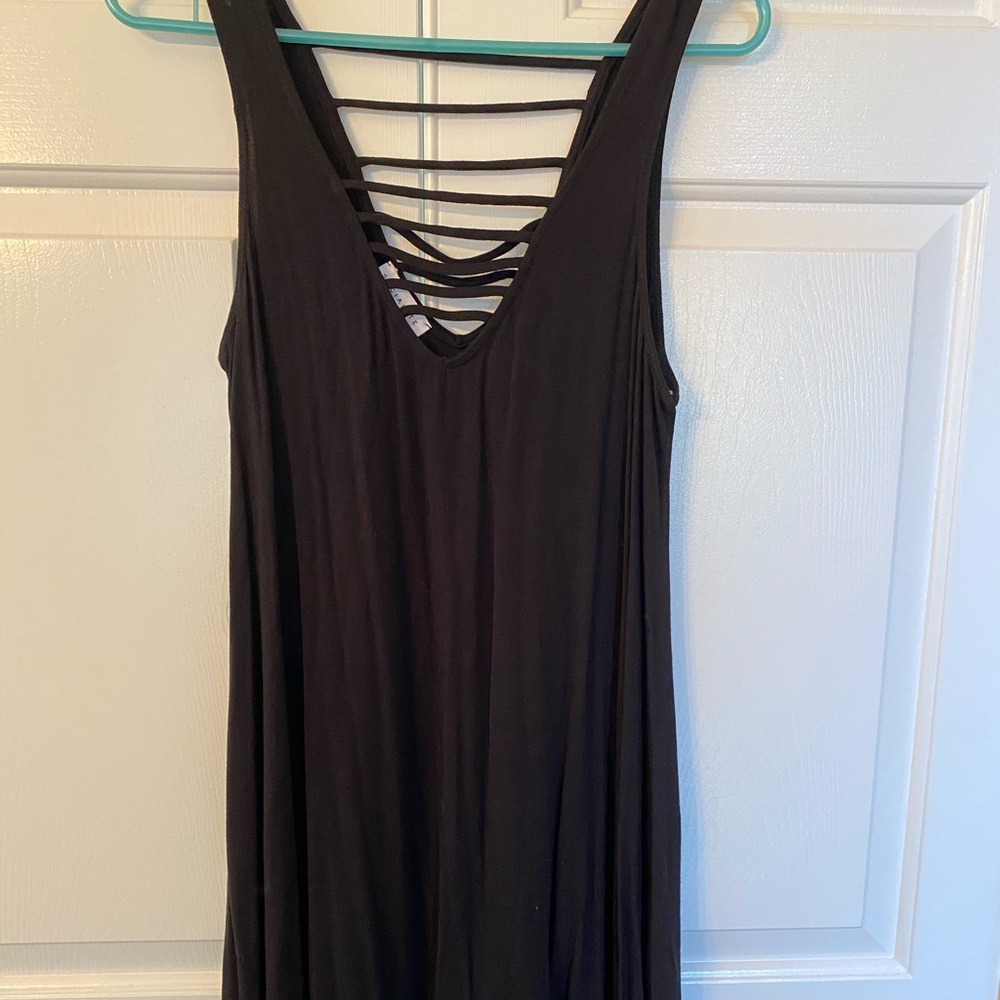 Black cotton dress
